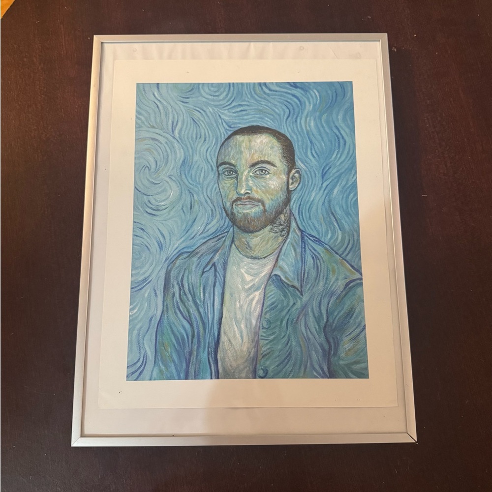 Mac Miller in style of Van Gogh
